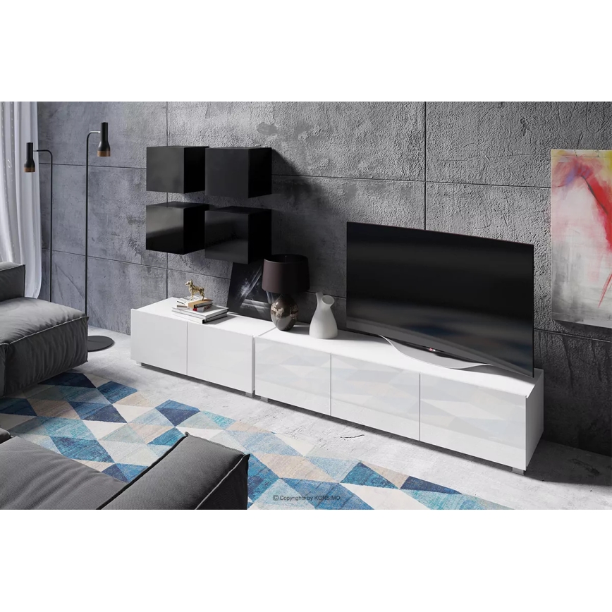 Faliszekrény PAVO 34x34 cm fényes fekete