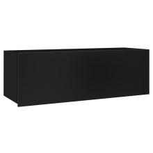 Faliszekrény PAVO 35x105 cm fényes fekete/matt fekete