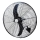 Falra szerelhető ventilátor 180W/230V, átmérő 66 cm, fekete + távirányító