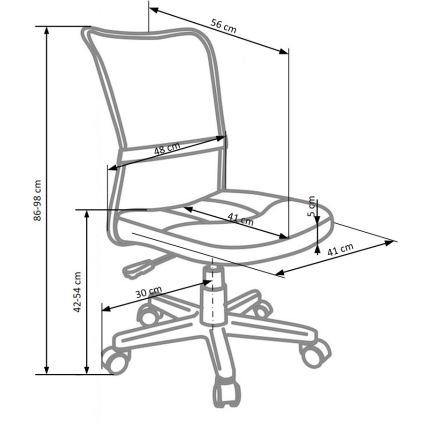 FANA irodai szék szürke/fekete