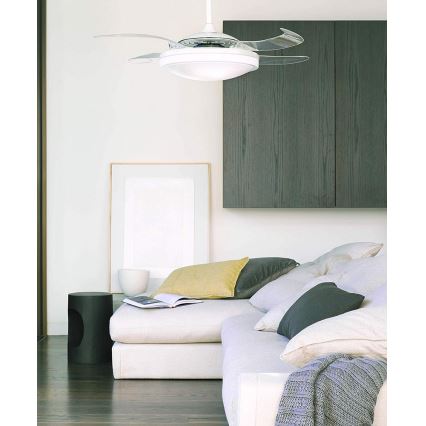 FANAWAY 211035 - EVO1 LED mennyezeti ventilátor LED/40W/230V fehér + távirányító