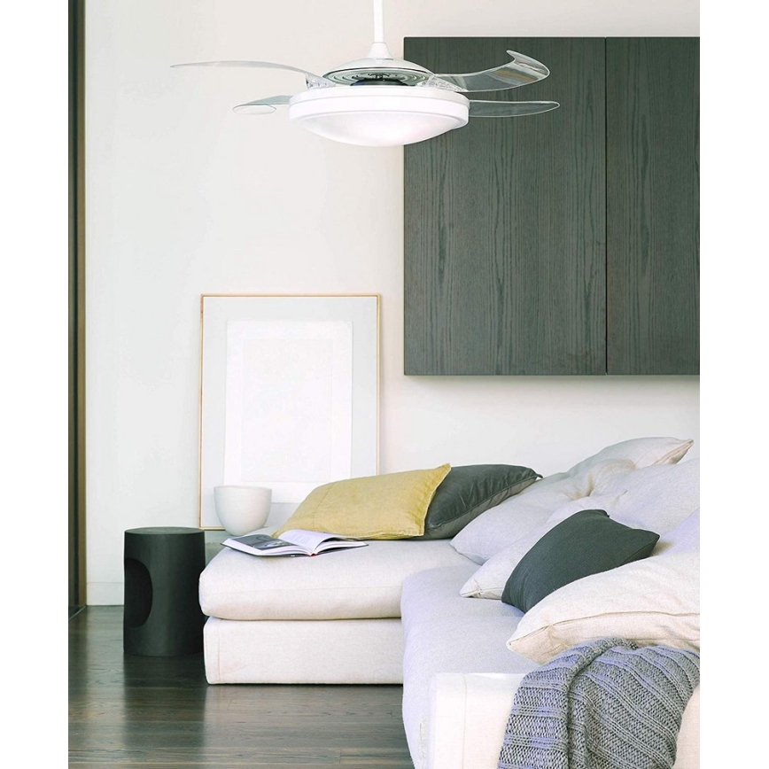 FANAWAY 211035 - EVO1 LED mennyezeti ventilátor LED/40W/230V fehér + távirányító