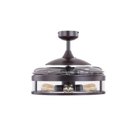FANAWAY 212927 - LED mennyezeti ventilátor CLASSIC 3xE27/4W/230V fekete + távirányító