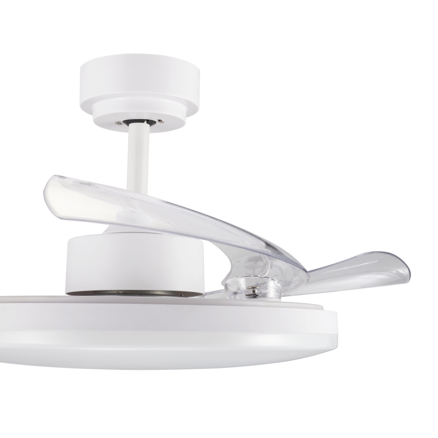 FANAWAY 21612949 - LED dimmelhető mennyezeti ventilátor STROLL LED/30W/230V 2700/3500/5000K átmérő 106 cm fehér/tiszta + távirányító