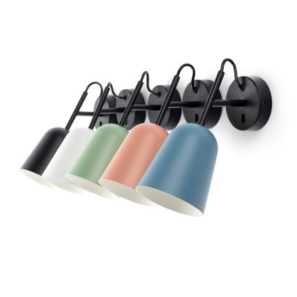 FARO 28275 - Fali lámpa STUDIO 1xE14/8W/230V rózsaszín/fekete