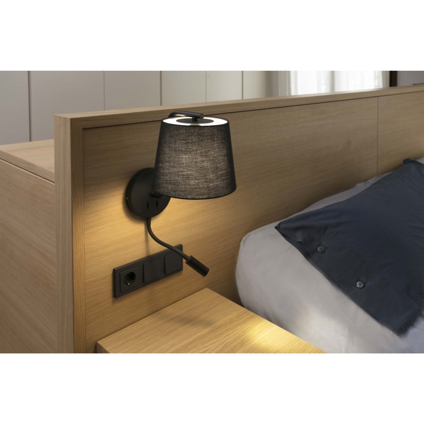 FARO 29330 - LED fali lámpa BERNI 1xE27/20W/230V + LED/3W