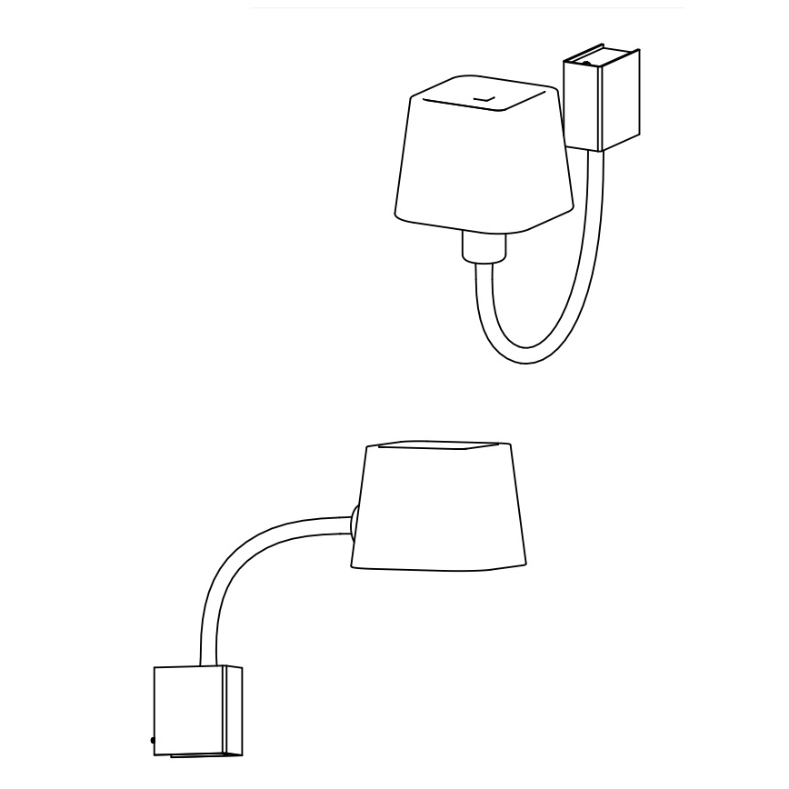 FARO 29929 - Fali lámpa FLEXI 1xE27/15W/230V