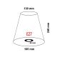 FARO 2P0311 - Lámpaernyő REM E27 átm. 165 mm bézs