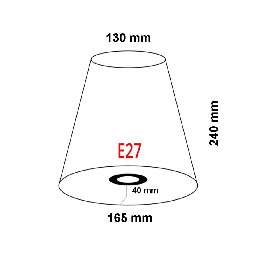 FARO 2P0311 - Árnyékoló REM E27 fali lámpához, 165 mm átmérő, bézs