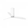 FARO 32034 - Mennyezeti ventilátor TUBE FAN fehér/átlátszó á. 128 cm