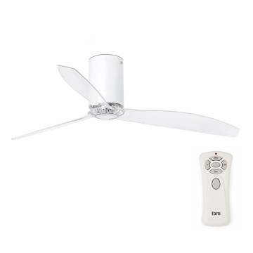 FARO 32039 - Mennyezeti ventilátor MINI TUBE VENTIL átlátszó, átmérő 128 cm + távirányító