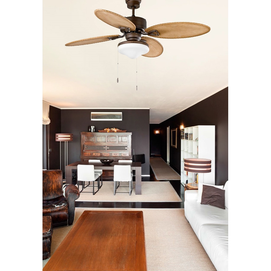 FARO 33019 - Mennyezeti ventilátor LOMBOK 2xE27/60W/230V