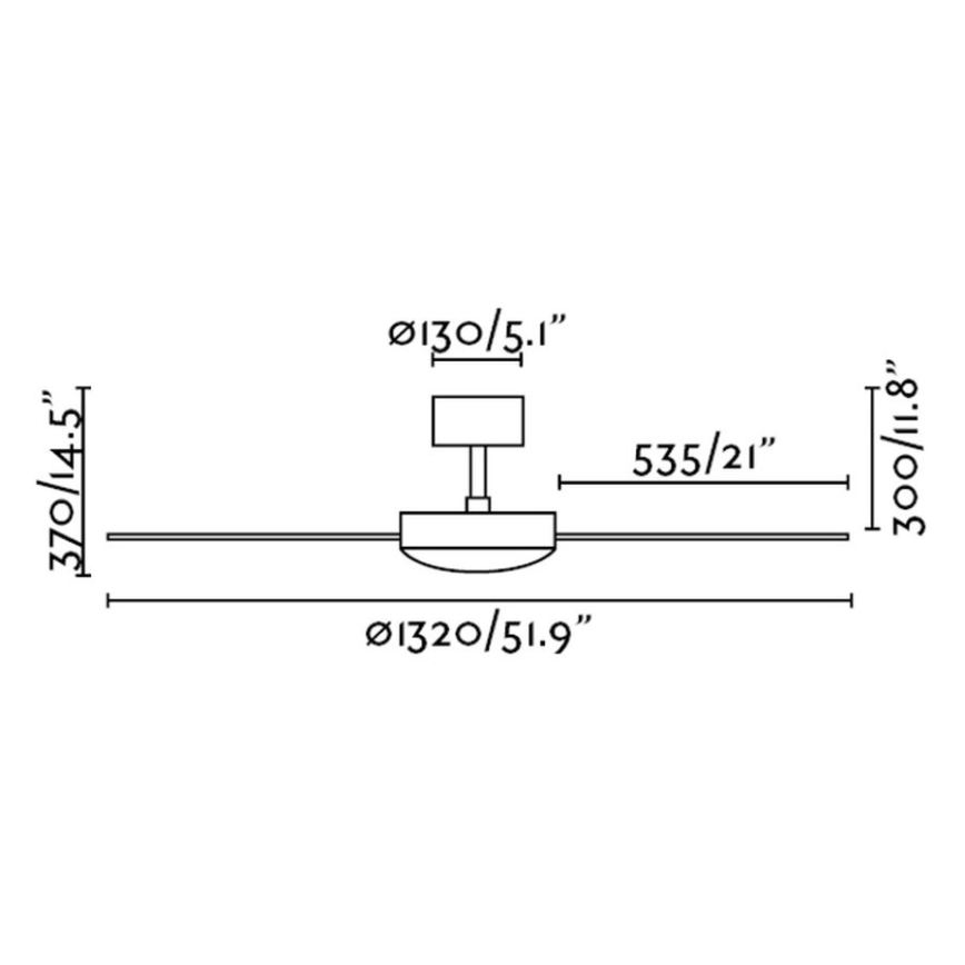 FARO 33350 - Mennyezeti ventilátor MALLORCA