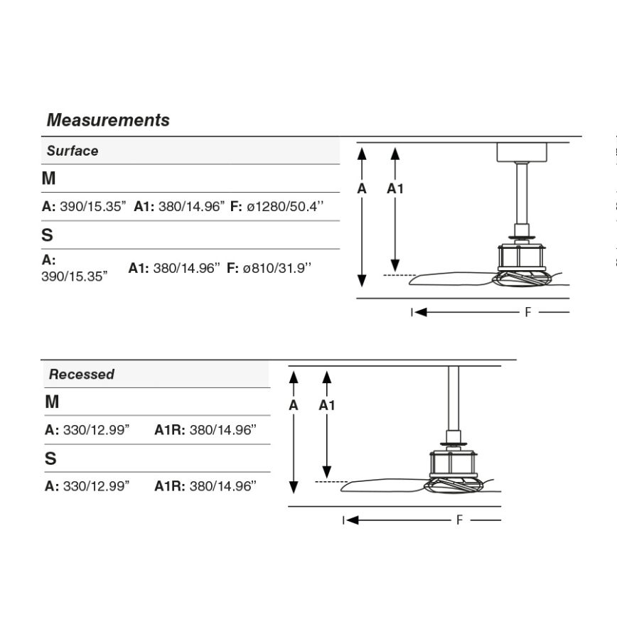FARO 33398WT - Mennyezeti ventilátor JUST FAN M, átmérő 128 cm, barna/sárgaréz, Wi‑Fi (Tuya) + távirányító