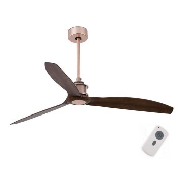 FARO 33399 - Mennyezeti ventilátor JUST FAN barna/réz
