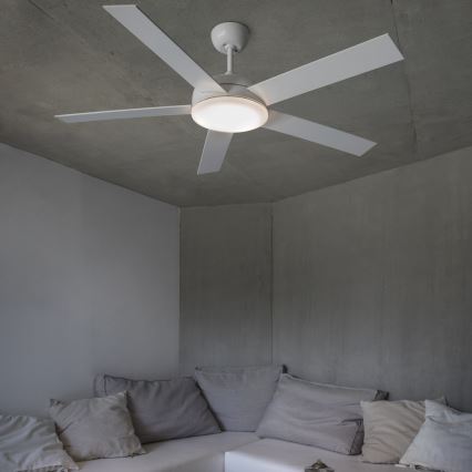 FARO 33420 - Mennyezeti ventilátor NOVA fehér/barna