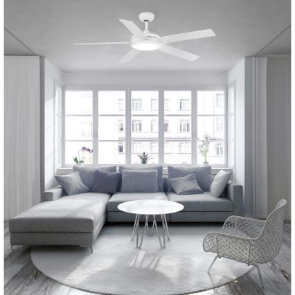 FARO 33420 - Mennyezeti ventilátor NOVA fehér/barna