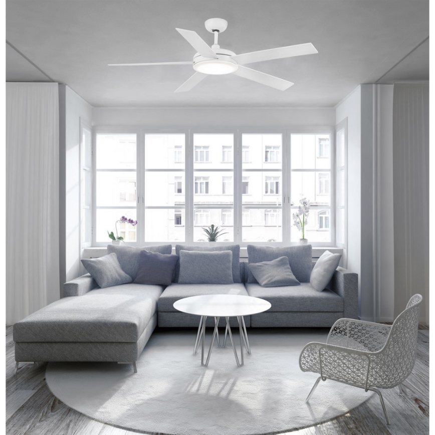 FARO 33420 - Mennyezeti ventilátor NOVA fehér/barna