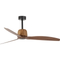FARO 33435WT - Mennyezeti ventilátor WEAVER M átm. 128 cm barna/fekete Wi-Fi Tuya + távirányító