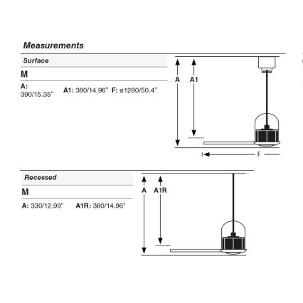 FARO 33435WT - Mennyezeti ventilátor WEAVER M átm. 128 cm barna/fekete Wi-Fi Tuya + távirányító