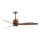 FARO 334361N - LED dimmelhető mennyezeti ventilátor WEAVER M LED/16W/230V átmérő 128 cm barna/sárgaréz + távirányító