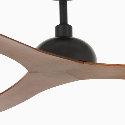 FARO 33447WT - Mennyezeti ventilátor GOTLAND L barna/fekete átm. 132 cm Wi-Fi Tuya + távirányítás