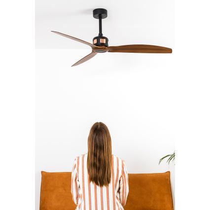 FARO 33451WT - Mennyezeti ventilátor COPPER FAN M, átm. 128 cm, barna/fekete, Tuya Wi‑Fi + távirányító