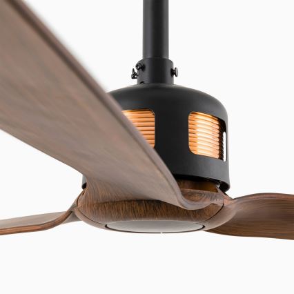 FARO 33451WT - Mennyezeti ventilátor COPPER FAN M, átm. 128 cm, barna/fekete, Tuya Wi‑Fi + távirányító