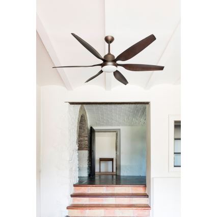 FARO 33466A - Mennyezeti ventilátor TILOS 2xE27/15W/230V wenge + távirányítás