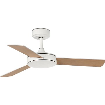 FARO 33603DCWT - Mennyezeti ventilátor MINI MALLORCA S barna/fehér átm. 106 cm Wi-Fi Tuya + távirányítás