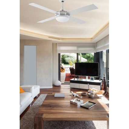 FARO 33701 - Mennyezeti ventilátor ICARIA távirányítóval 2xE27/20W/230V szürke