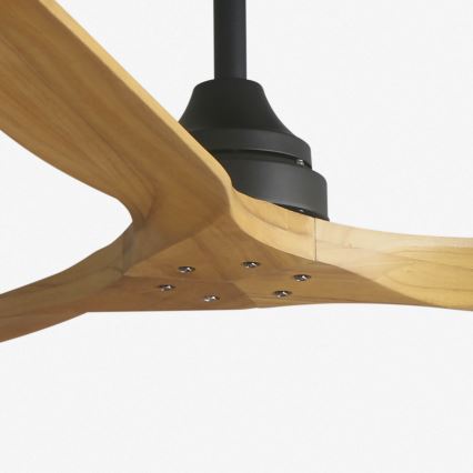 FARO 33718DC - ALO L mennyezeti ventilátor fa/fekete átmérő 152 cm + távirányító