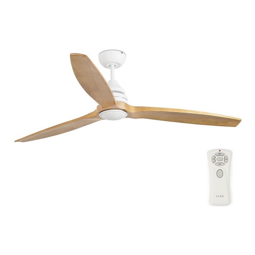 FARO 33727 - LED Mennyezeti ventilátor ALO LED/16W/230V fehér/barna + távirányítás