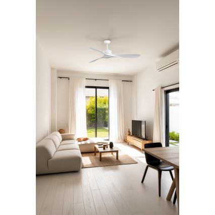 FARO 33750DC - Mennyezeti ventilátor LUZON L fehér + távirányítás