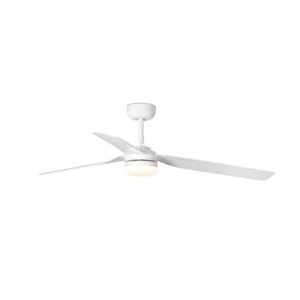 FARO 33814WT-20 - LED-fényerőszabályozható mennyezeti ventilátor PUNT M LED/18W/230V 2700/3000/4000K fehér átmérő 132 cm Wi-Fi Tuya + távirányító