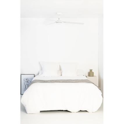 FARO 33814WT - Mennyezeti ventilátor PUNT M fehér átm. 132 cm Wi-Fi Tuya + távirányítás