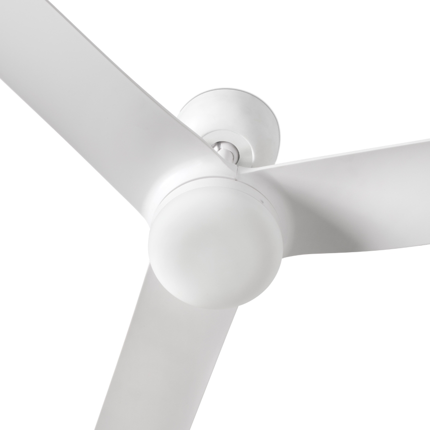 FARO 33814WT1S - LED fényerőszabályozható mennyezeti ventilátor PUNT M LED/18W/230V 2700/3000/4000K Ø132 cm fehér Wi-Fi Tuya + távirányító
