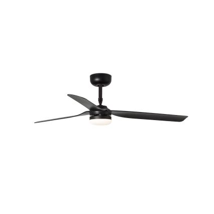 FARO 33815WT-21 - LED-fényerőszabályozható mennyezeti ventilátor PUNT M LED/18W/230V 2700/3000/4000K fekete átm. 132 cm Wi-Fi Tuya + távirányító