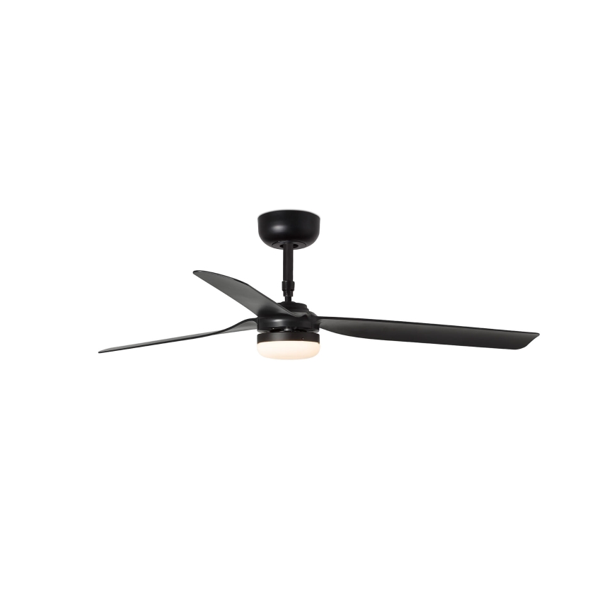 FARO 33815WT-21 - LED-fényerőszabályozható mennyezeti ventilátor PUNT M LED/18W/230V 2700/3000/4000K fekete átm. 132 cm Wi-Fi Tuya + távirányító