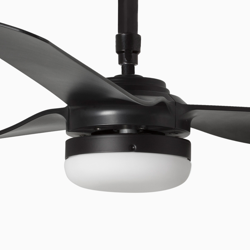 FARO 33815WT-21 - LED-fényerőszabályozható mennyezeti ventilátor PUNT M LED/18W/230V 2700/3000/4000K fekete átm. 132 cm Wi-Fi Tuya + távirányító