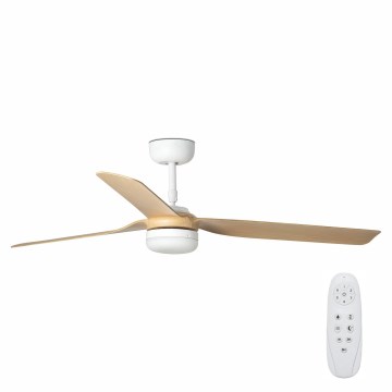 FARO 33816-20 - LED mennyezeti ventilátor PUNT LED/18W/230V Wi-Fi bézs/fehér + távirányító