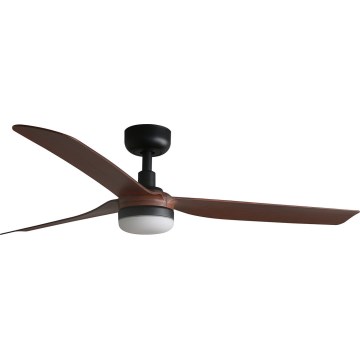 FARO 33817WT-21 - LED-dimmelhető mennyezeti ventilátor PUNT M LED/18W/230V barna/fekete átm. 132 cm Wi-Fi Tuya + távirányító