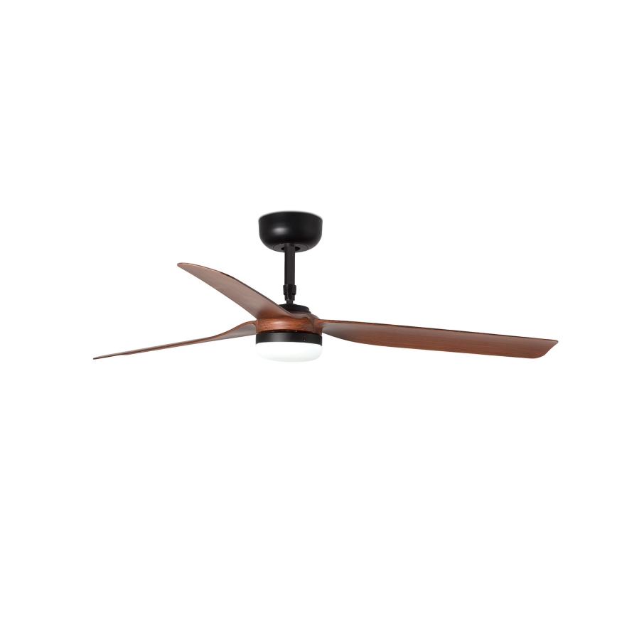 FARO 33817WT-21 - LED-dimmelhető mennyezeti ventilátor PUNT M LED/18W/230V barna/fekete átm. 132 cm Wi-Fi Tuya + távirányító