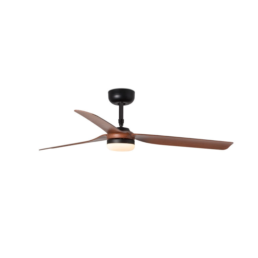 FARO 33817WT-21 - LED-dimmelhető mennyezeti ventilátor PUNT M LED/18W/230V barna/fekete átm. 132 cm Wi-Fi Tuya + távirányító