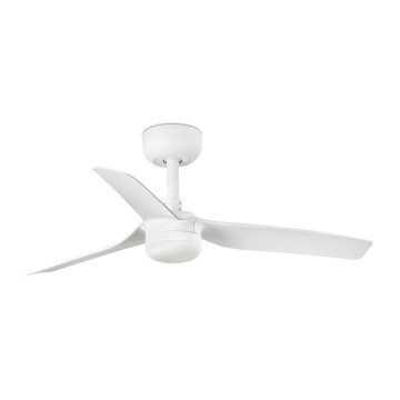 FARO 33820-1TW - Fényerőszabályozható LED mennyezeti ventilátor MINI PUNT S LED/10W 2700/3000/4000K, fehér, átm. 90 cm + távirányító