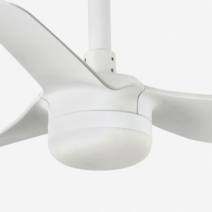 FARO 33820-1TW - Fényerőszabályozható LED mennyezeti ventilátor MINI PUNT S LED/10W 2700/3000/4000K, fehér, átm. 90 cm + távirányító
