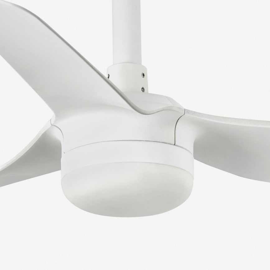 FARO 33820-1TW - Fényerőszabályozható LED mennyezeti ventilátor MINI PUNT S LED/10W 2700/3000/4000K, fehér, átm. 90 cm + távirányító