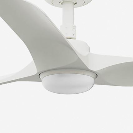 FARO 33824-1TW - LED fényerőszabályozható mennyezeti ventilátor HEY S LED/10W/230V 2700/3000/4000K fehér átm. 90 cm + távirányító