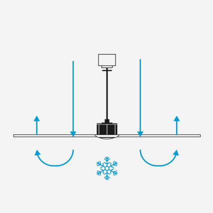 FARO 33824WT1S - LED fényerőszabályozható mennyezeti ventilátor HEY S LED/10W/230V 2700/3000/4000K átm. 90 cm fehér Wi‑Fi Tuya + távirányító