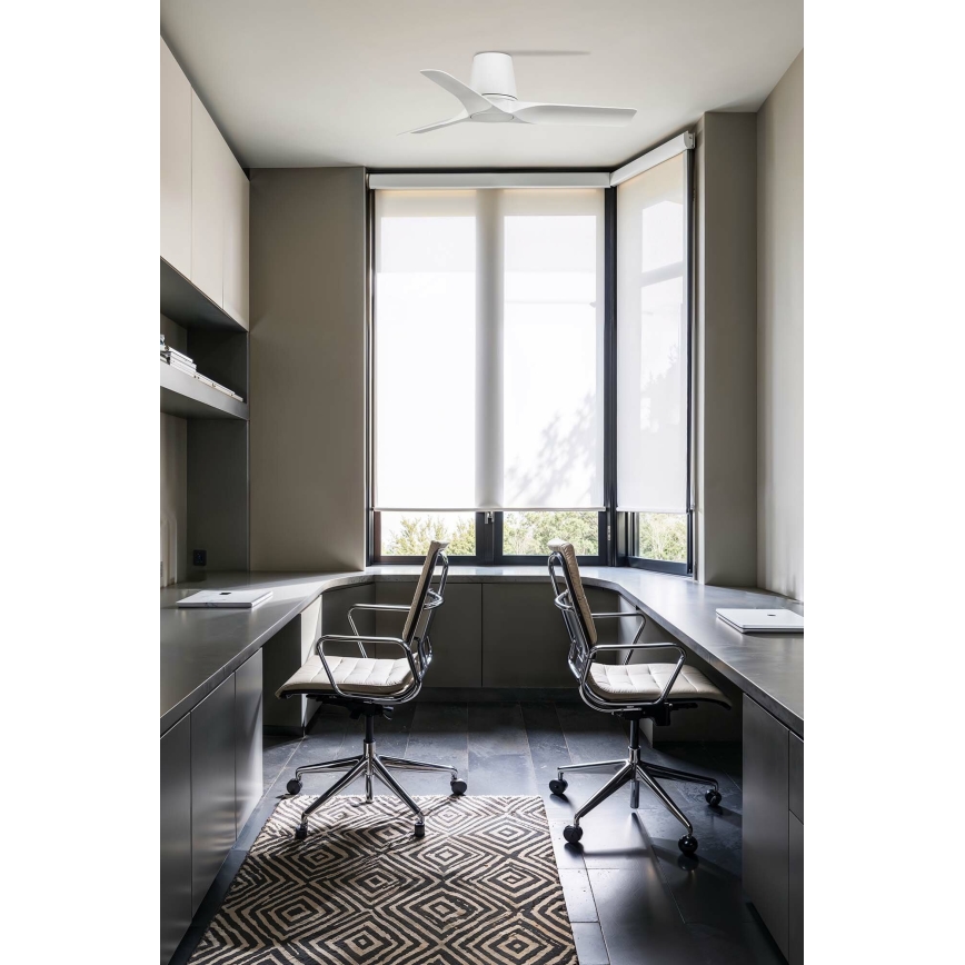 FARO 33826 - Mennyezeti ventilátor HEY TUB S fehér átm. 90 cm + távirányítás